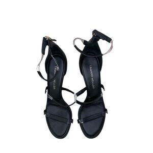 Tamara Mellon Midnight Black Ankle Strap Sandals